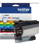Genuine Brother LC404 Black Tank Ink Cartridge MFC-J1205W MFC-J1215W DCP... - $25.78