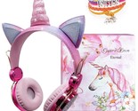 Unicorn Kids Headphones For Girls Children Teens, Wired Headphones For K... - $31.99