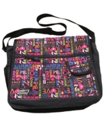 Dickies Messenger Backpack Bag Laptop Adjustable Shoulder Crossbody Pink... - £23.22 GBP