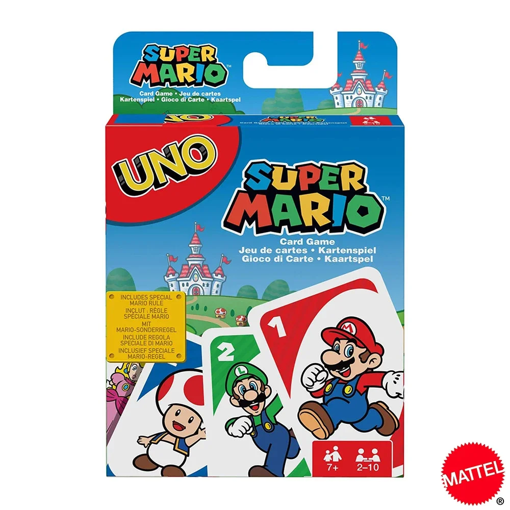 Mattel UNO Super Mario Card Games Family Funny Entertainment Board Game ... - £8.07 GBP+