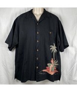 Tommy Bahama Relax Island Pin Up Girl Hawaiian Aloha Shirt Large Silk - £23.31 GBP