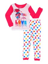 Trolls Princess Poppy Cotton Snug-Fit Pajamas Sleepwear Set Nwt Toddler&#39;s - £17.37 GBP