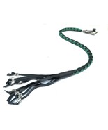 PU Leather Motorcycle Whip Get Back whip with Skull Tassles 36&quot; GREEN / ... - $29.99