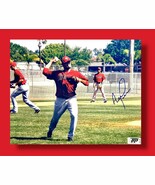 ARCENIO LEON AUTOGRAPHED SIGNED HOSTON ASTROS 8X10 PHOTO w/APCOA TIGERS - $243.75 MXN