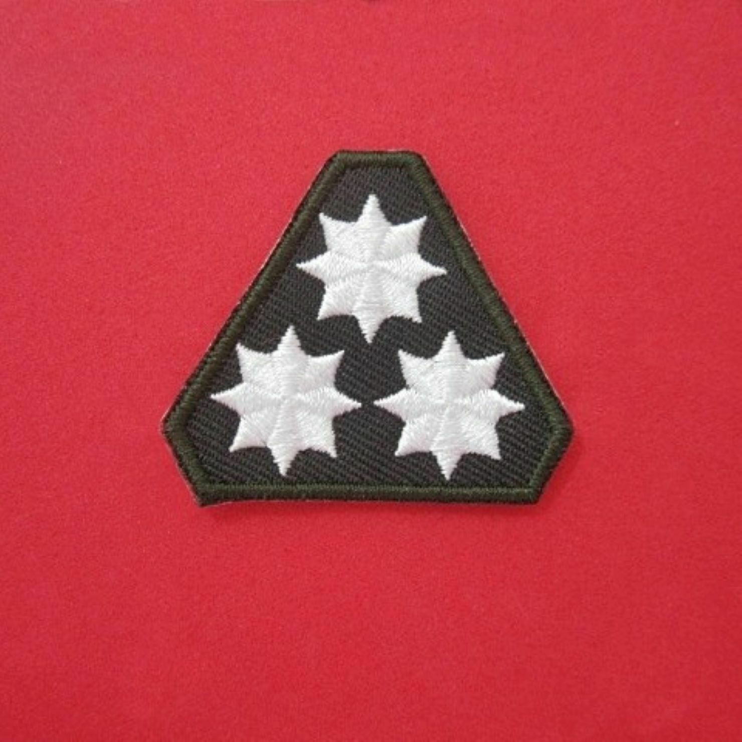 Police Captain ROYAL THAI POLICE RANK White and Green Patch Fabric - $5.90