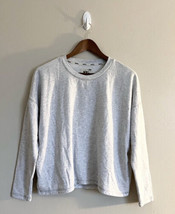 Madewell MWL Sweatshirt Small  Gray Pullover Light Loose Casual Lounge - £24.12 GBP