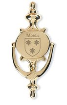 Moran Irish Coat of Arms Brass Door Knocker - $31.35