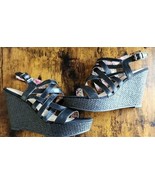 MELROSE AVE ~ Ladies&#39; Size 8 1/2 ~ HERMOSA ~ 4.25&quot; Wedge Sandal ~ 1.75&quot; ... - $56.13 CAD