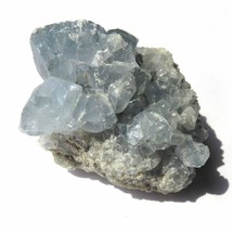 Natural Sky Blue Celestite Crystals  Madagascar   cel208  93.2 g - $15.17