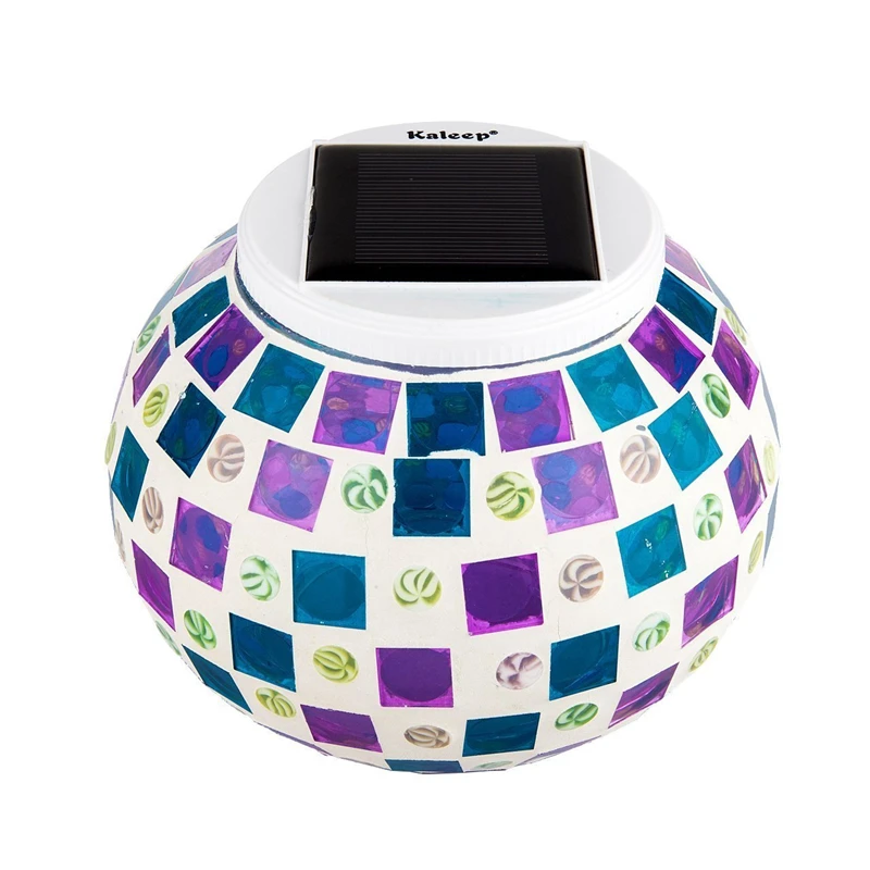 Solar lawn light mosaic gl ball garden lights waterproof outdoor lamp decoration - $113.59