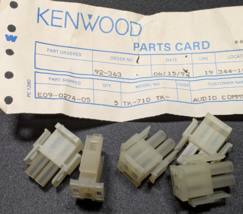 Lot of 5 OEM Kenwood TK-710 Replacement Secured Connector Housings E09-0... - $21.94 CAD