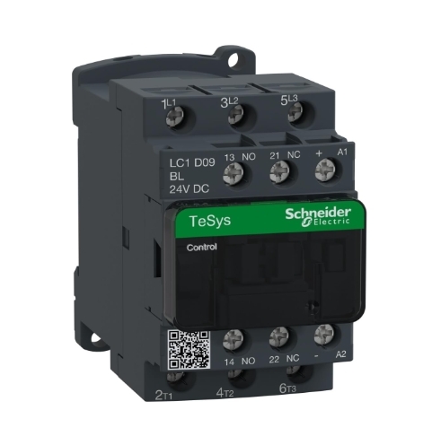 New Schneider LC1D09BL TeSys Deca  nonreversing IEC 24VDC coil contactor - $42.00