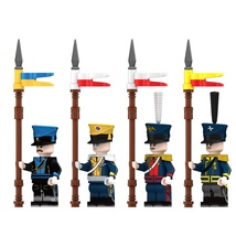 Napoleonic Wars Brunswick Vistula Russian Silesian Uhlan 4pcs Minifigure... - $12.49