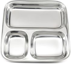 Stainless Steel Plastic-Free 3 Compartment Kid's Plate - $11.76