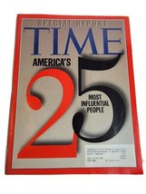 Vintage Special Report Time Magazine America&#39;s 25 Most Influential 1990s... - $15.68