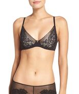 Natori 721150 Flora Contour Underwire Bra SZ 34C Black - $39.55