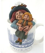 VTG Friar Folk Mug Sitter Girl with Doll  Hanging Figurine Maureen Carls... - £11.67 GBP