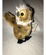 Vintage 1995 CONSERVATION CRITTER GREAT HORNED OWL PLUSH BIRD 7” Tall NWT - £11.21 GBP