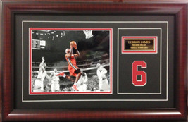 NBA Basketball Lebron James Miami Heat Deluxe Framed Picture Photo 3006 - £55.10 GBP