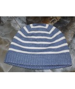 JANIE &amp; JACK BLUE &amp; WHITE KNIT WINTER HAT LINED SIZE 3/6 MONTHS BOY&#39;S NEW - €13,99 EUR