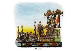 Theatre - Mardi Gras Parade Float Design - Art Print - £17.42 GBP+