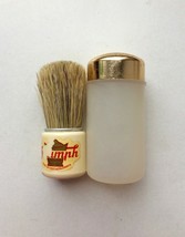 Vintage Shaving Brush TRIUMPH with case, Czechoslovakia 60&#39;s, Natural br... - £12.50 GBP