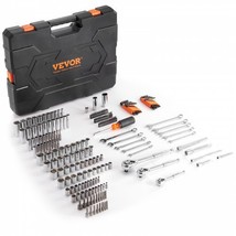 Mechanics Tool Set and Socket Set, 1/4&quot; 3/8&quot; 1/2&quot; Drive Deep and Standard So... - $122.43