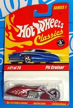 Hot Wheels Classics 2005 Series 1 #21 Pit Cruiser Motorcycle Red w/ MC3s - $4.00