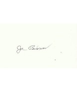 Joe Bauman Signed 3x5 Index Card Hit 72 HR in 1954 RARE - £99.15 GBP