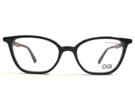 OGI Eyeglasses Frames 9109/1939 Marble Black Burgundy Red Cat Eye 49-17-135 - £29.01 GBP