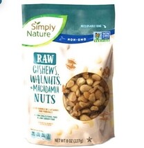 Simply Nature Raw Cashews, Walnuts, Macadamia Nuts Non-GMO, 8 oz (2 Bags) - €21,52 EUR Simply Nature Raw Cashews, Walnuts, Macadamia Nuts Non-GMO, 8 oz (2 Bags) - €21,52 EUR