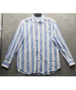 Robert Graham Dress Shirt Mens XL Multi Striped Barrel Cuff Collared But... - $548.01 MXN