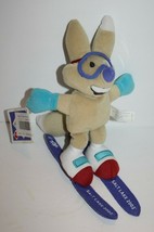 Salt Lake 2002 Olympics Fox Copper 8&quot; Skiing Plush Mattel Fisher Price Soft Toy - £7.66 GBP