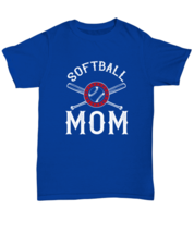 Mom TShirt Softball Mom Royal-U-Tee  - £14.41 GBP