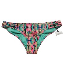 Shade &amp; Shore Hipster Strappy Bikini Swim Bottom Small Multicolor Tribal... - £17.09 GBP