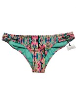 Shade &amp; Shore Hipster Strappy Bikini Swim Bottom Small Multicolor Tribal... - £17.38 GBP