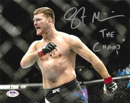 Stipe Miocic Autographed 8x10 Photo UFC Inscribed &quot;The Champ&quot; Signed PSA/DNA COA - £93.70 GBP