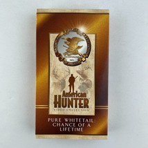 NRA American Hunter Pure Whitetail: Chance Of A Life Time VHS Video Tape - £6.96 GBP