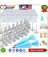 Premium 36 Numbered Icing Tips &amp; Reusable Pastry Bags for Professional B... - $23.90 CAD