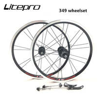 Litepro 16 Inch 349 Wheelset Front 2 Rear 4 Bearing 11 Speed 74 130MM - £111.13 GBP