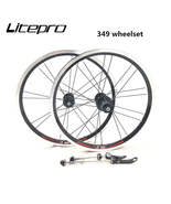 Litepro 16 Inch 349 Wheelset Front 2 Rear 4 Bearing 11 Speed 74 130MM - £113.28 GBP