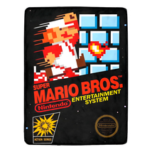 Super Mario Bros. NES Box Retro Video Game By Nintendo Fleece Blanket  - £36.16 GBP+