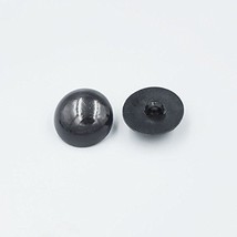 Bluemoona 100 Pcs Sew on Glossy Black Shank Acrylic Button Bear Doll Nose Eyes D - £4.78 GBP