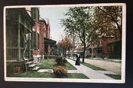 Fort Thomas Kentucky Officers Quarters  Postcard Woman on Sidewalk Posted 1911 - £3.91 GBP