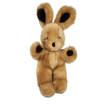 12&quot; Vintage 1983 Gund Brown Bunny Rabbit Hopstitch Stitch Stuffed Animal Plush - £44.81 GBP