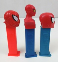 Vintage Lot Of 3 Superhero Pez Dispensers  3 Different Spiderman Pez Dis... - $10.66
