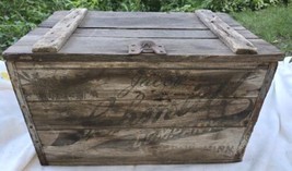 Vintage Wooden Beer Crate Jacob Schmidt Co. St. Paul Minnesota Wood Brew... - $233.74