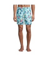 George Men&#39;s 6&quot; Novelty Tropical Florals Swim Trunk, Green Size 3XL [48-50] - $26.18 CAD