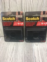 3M Scotch Extreme Fasteners Wall Item Hangers Holds 10 lb 1&quot; x 3&quot; Black 2 Packs - £6.20 GBP