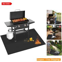 70x48 Fireproof Grill Mat for Blackstone Griddles - Protect Your Deck El... - $97.96